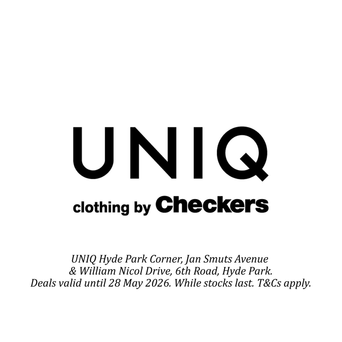 UNIQ Clothing by Checkers